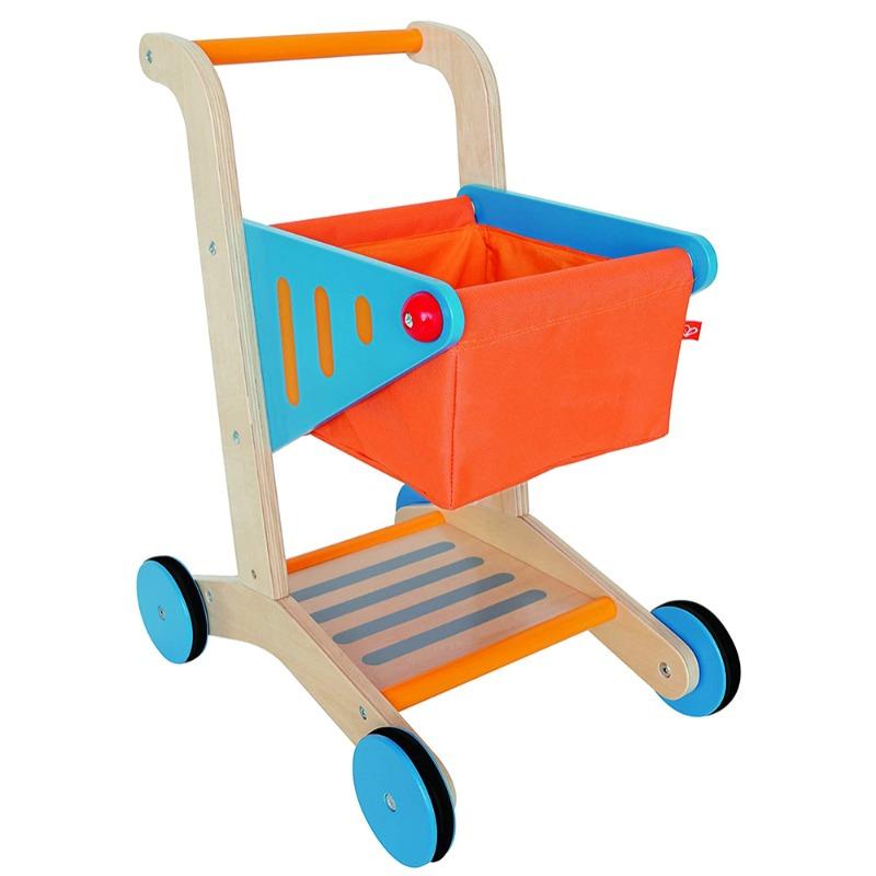 Hape - Kids Wooden Shopping Cart