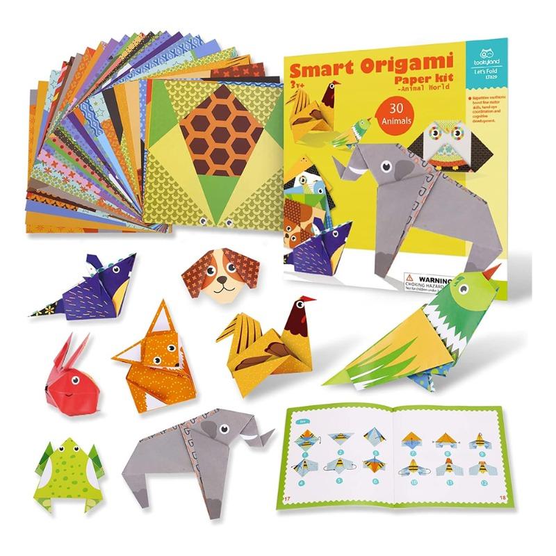 Tookyland Lets Fold Smart Origami Paper Kit Animal