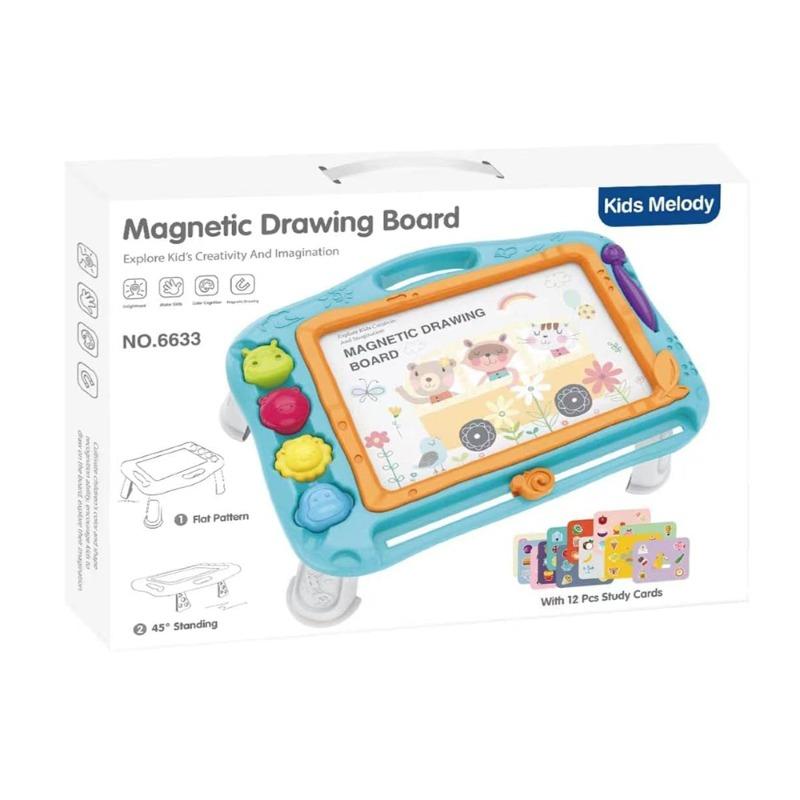 لوح رسم مغناطيسي للأطفال مع ألحان موسيقية – ألوان متعددة