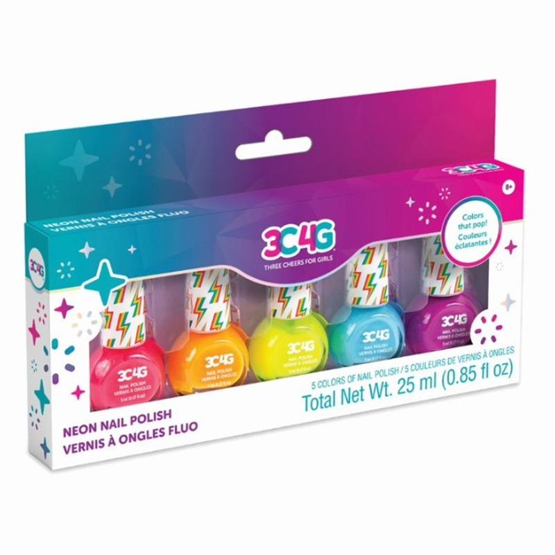عبوة طلاء أظافر نيون - 5 قطع