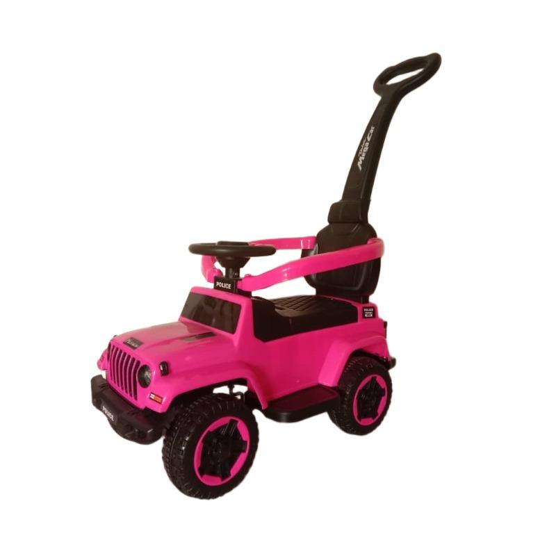 First Step - 4-wheel Stroller With Push Handle and Leather Seats