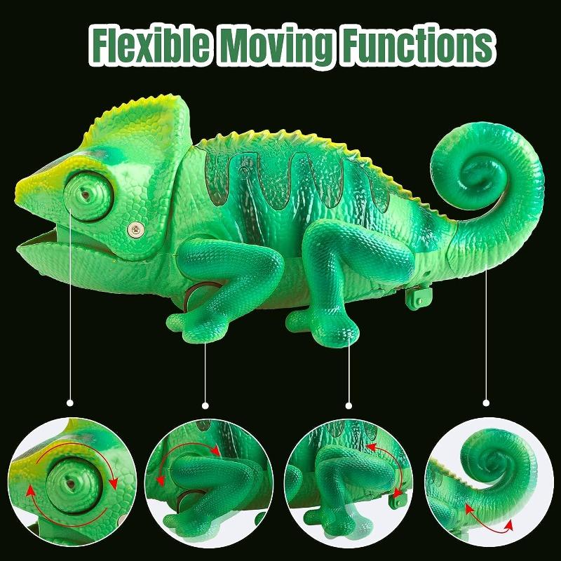 مجسم حرباء بجهاز التحكم عن بعد