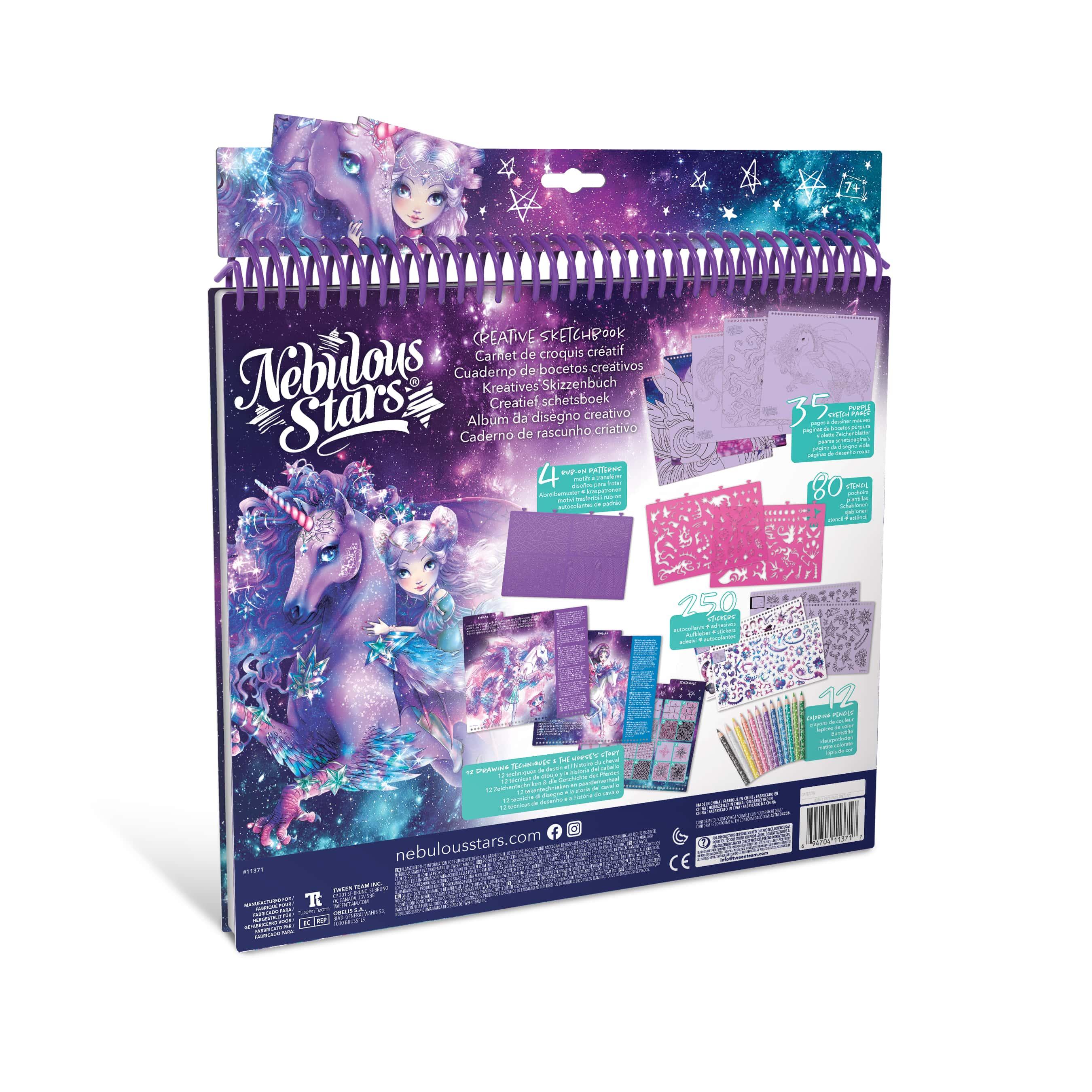 Nebulous Stars -Fantasy Horses Creative Sketchbook - Firiaz And Daliaz