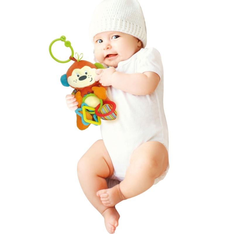 Cheeky Chimp Rattle with Rings