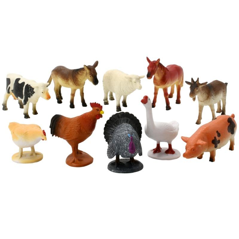 Wenno Farm Animals Playset - 10 Pcs