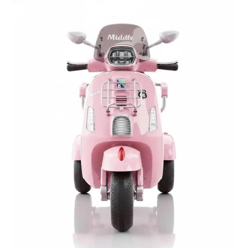 Tobbi Kids Vespa Scooter3 Wheel Battery Ride-On - Pink