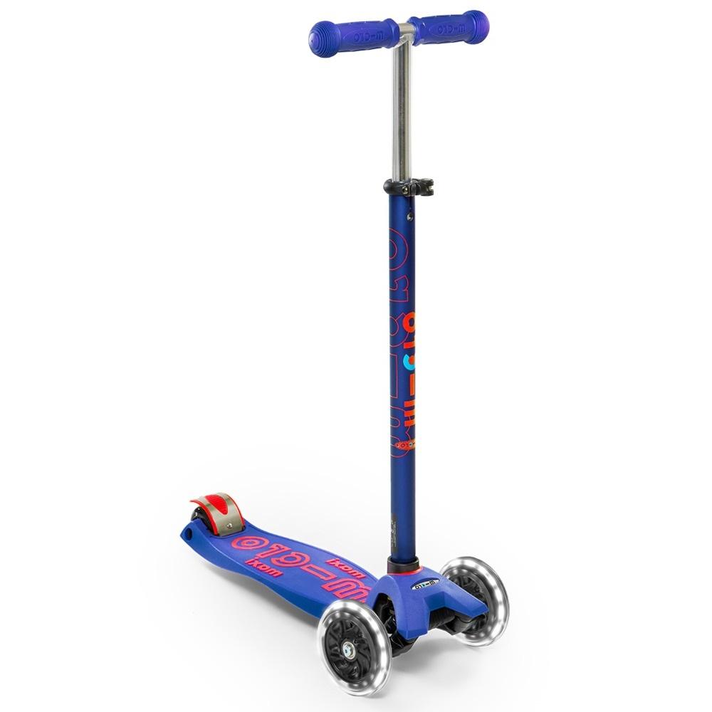 مايكرو ماكسي - سكوتر ديلكس مع إضاءة العجلات - أزرق