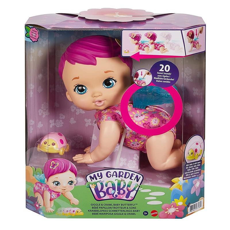 My Garden Baby Giggle And Crawl Baby Butterfly Doll