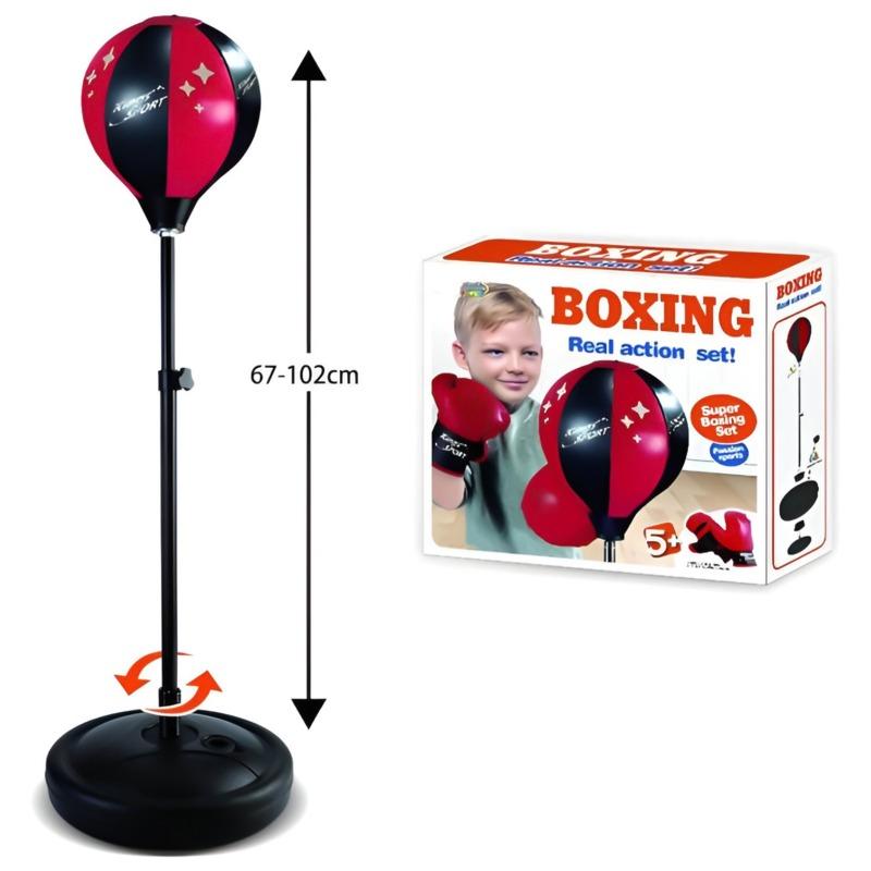 مجموعة الملاكمة مع قفازات