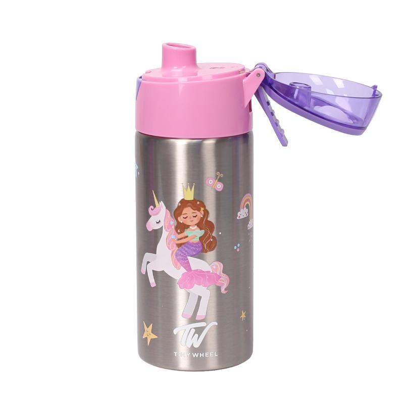 Tiny Wheel Unicorn Spray Stainless Steel Bottle 400ml
