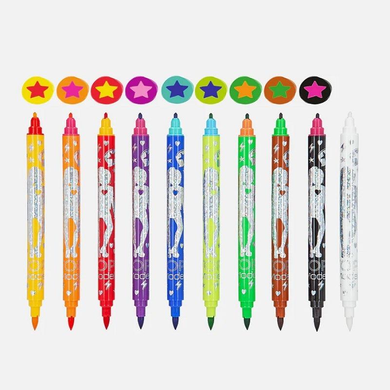 توب مودل - أقلام تلوين سحرية مزدوجة - عدد 10