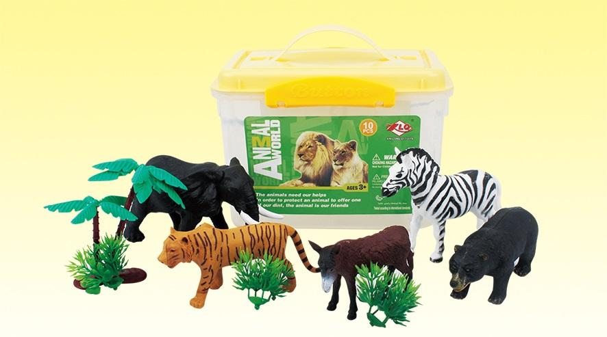 أنيمال وورلد - مجموعة الحيوانات البرية 10 قطع