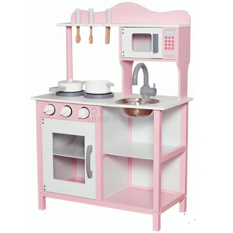 كيدلاند - مجموعة لعبة المطبخ الخشبي للاطفال