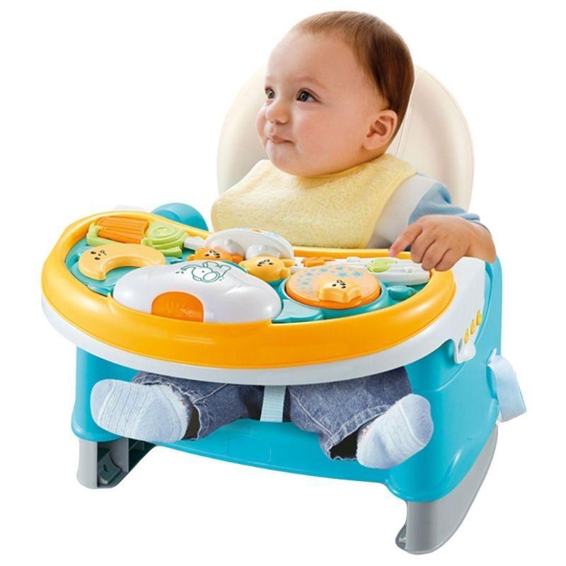 3 In 1 Baby Dining Chair With Music Fiddle - Blue