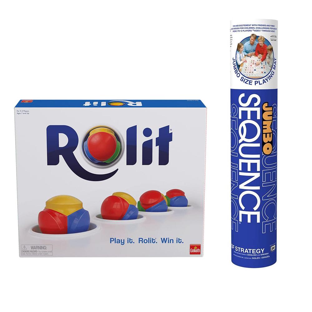 Jumbo Sequence Tube Set and The Sequence Game Rolit Bundle
