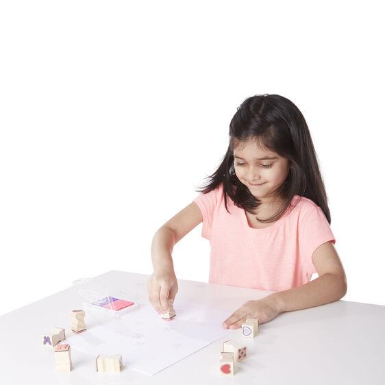 ميليسا آند دوج - مجموعة طوابع شكل فراشة وقلوب