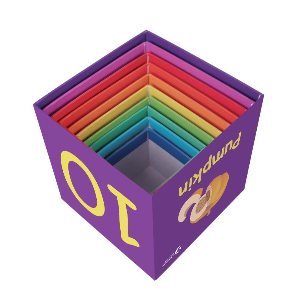 كلاسيك وورلد - مكعبات التكديس بتصميم خضراوات وأرقام