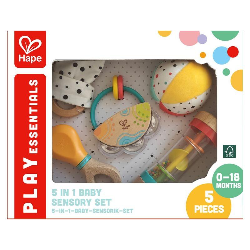 هابي - مجموعة ألعاب 5 في 1 الحسية للأطفال