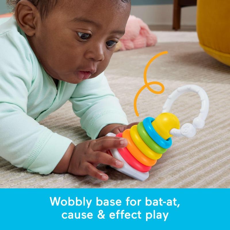Fisher-Price Newborn Classics 2-Pack Rattle & Teether Set – Sensory Development Toys