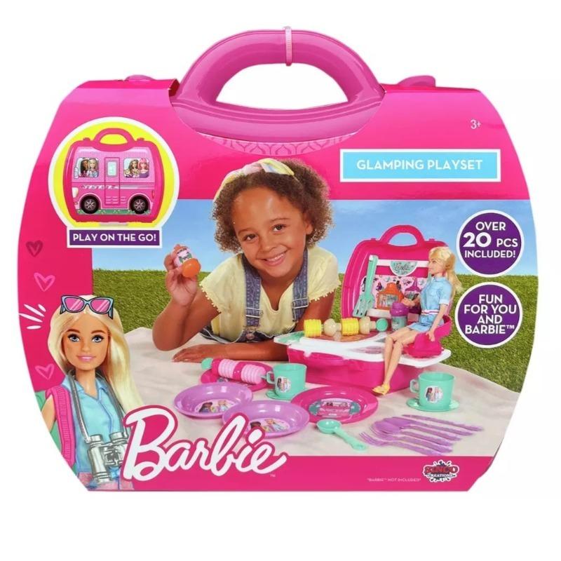 Buy 1 Get 1 Barbie Smoothie Station Playset + Barbie Glamping Play Set