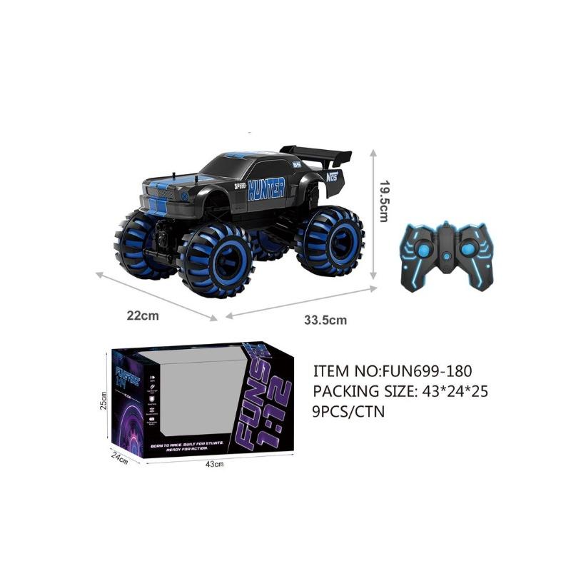 Funsterz 1:10 Four Passes Bigfoot With Lights Remote Control Car