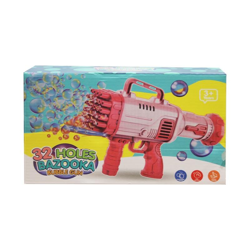 Bubble Gun B/O 32 Holes Pink