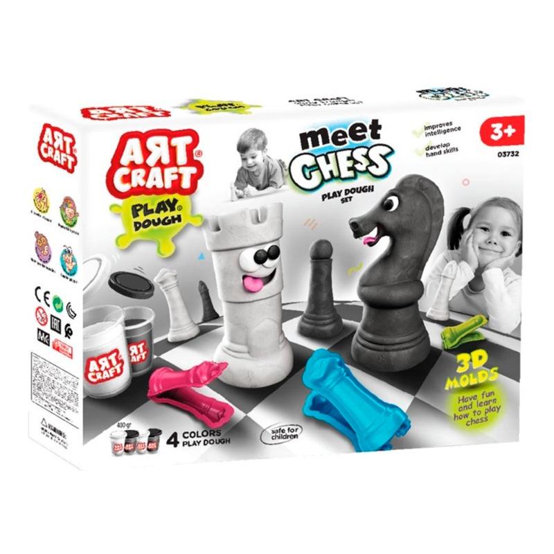 Dede Artcraft Meet Chess Play Dough Set - 11 Pcs