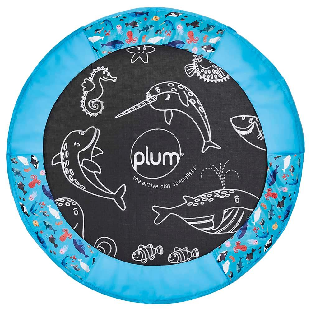 Plum 4.5Ft Junior Jungle Trampoline And Enclosure With Sound - Blue