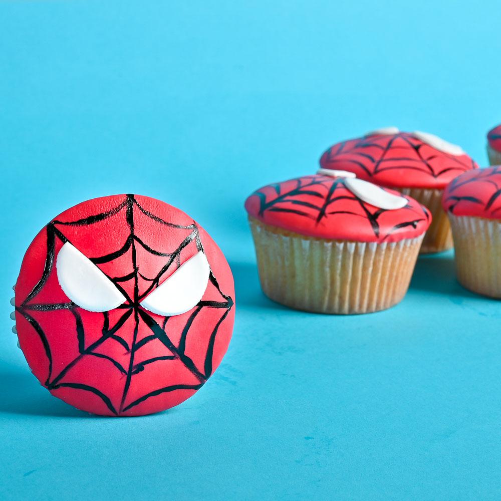 Glaze - Spiderman Cupcakes