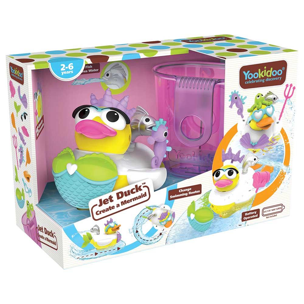 Yookidoo Jet Duck Create A Mermaid Kids Bath Toy