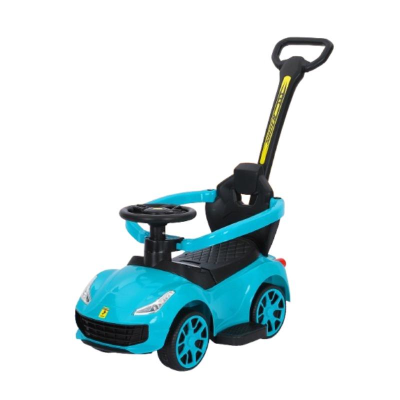 فيرست ستيب - عربة الأطفال رباعية العجلات مع مقبض دفع ومقاعد جلدية