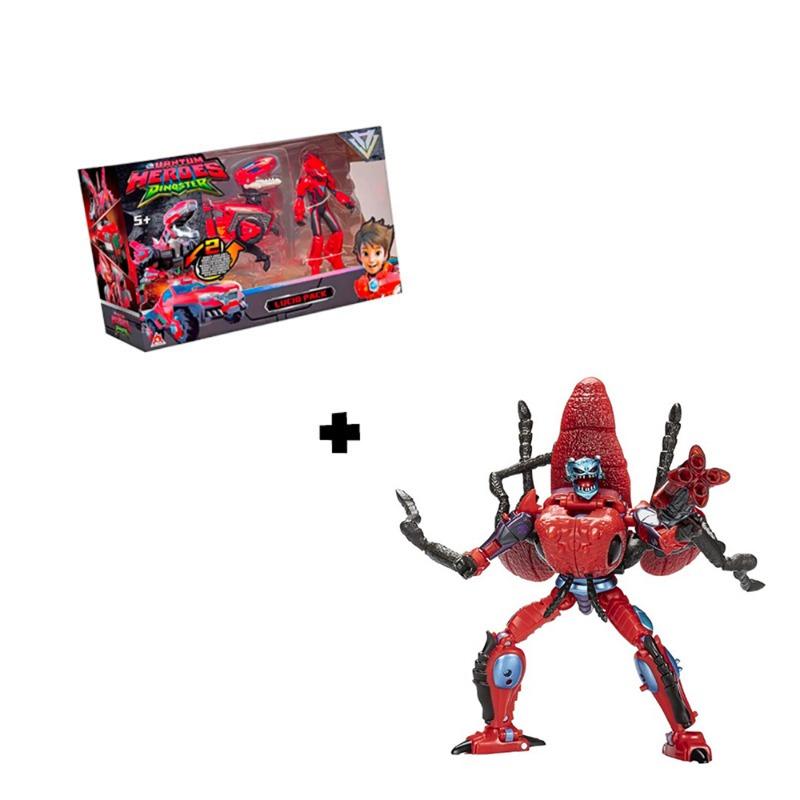 Dino Transformer + Action Figure Bundle