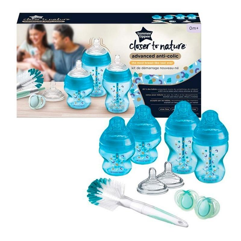 Tommee Tippee - Anti-Colic Starter Bottle Kit - Assorted Blue