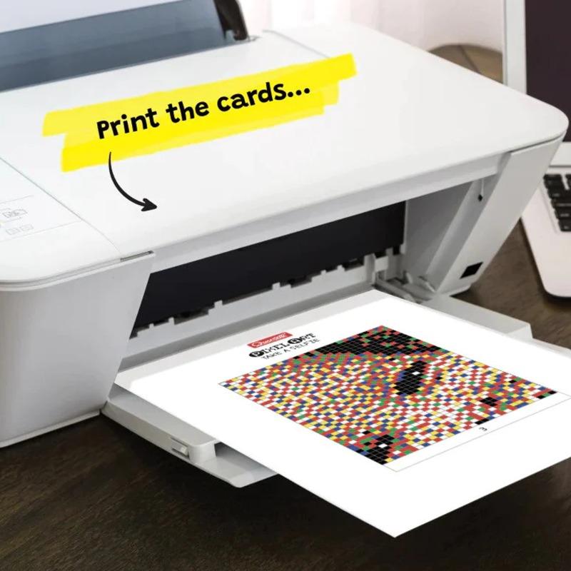 كويرسيتي - مجموعة صناعة صورة شخصية باستخدام الأوتاد الملونة