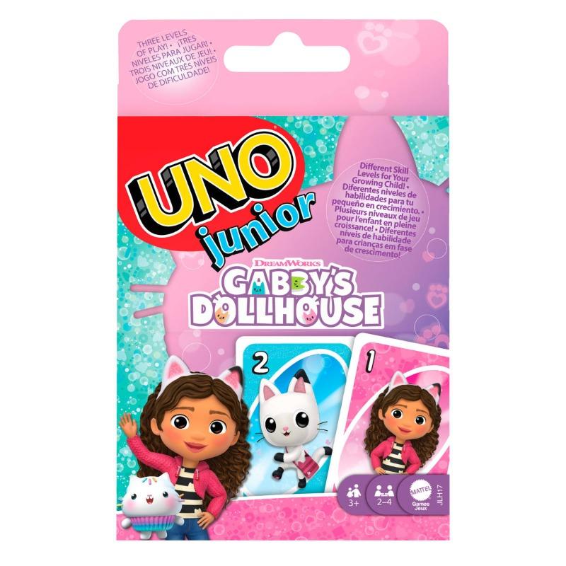 UNO Games Junior Gabby’s Dollhouse Card Game for Kid Parties