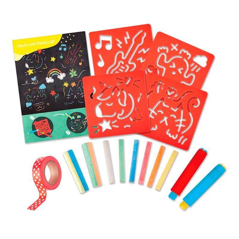 Hape Chalks And Stencils Art