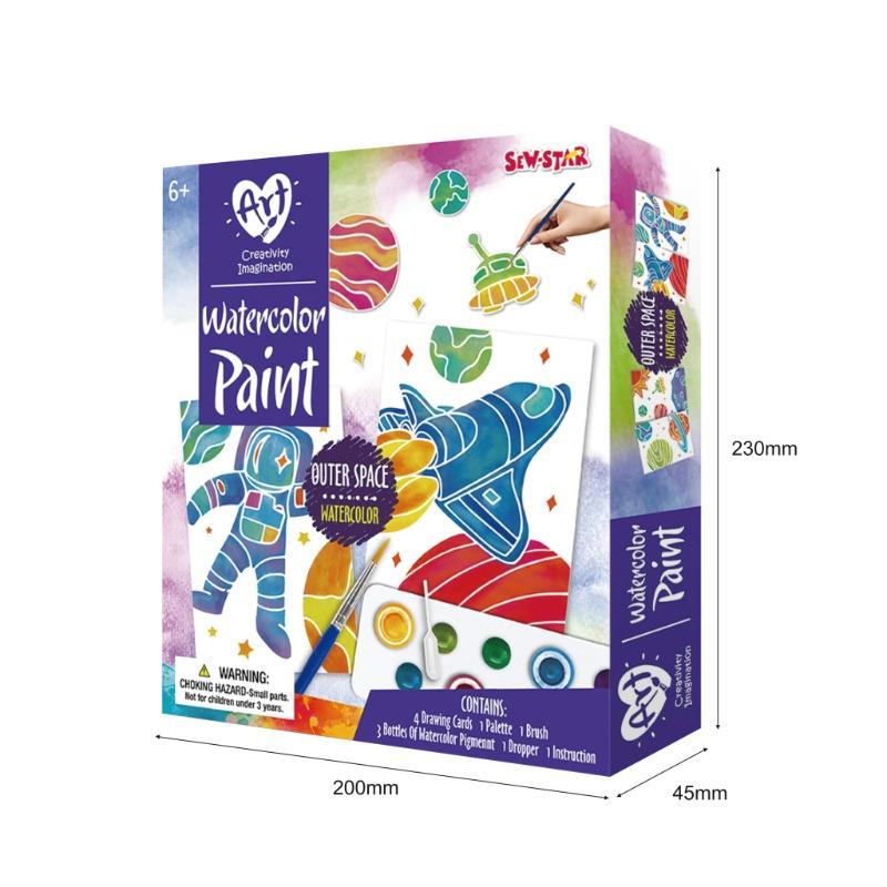 سيو ستار - لوحة ألوان مائية بتصميم رائد الفضاء