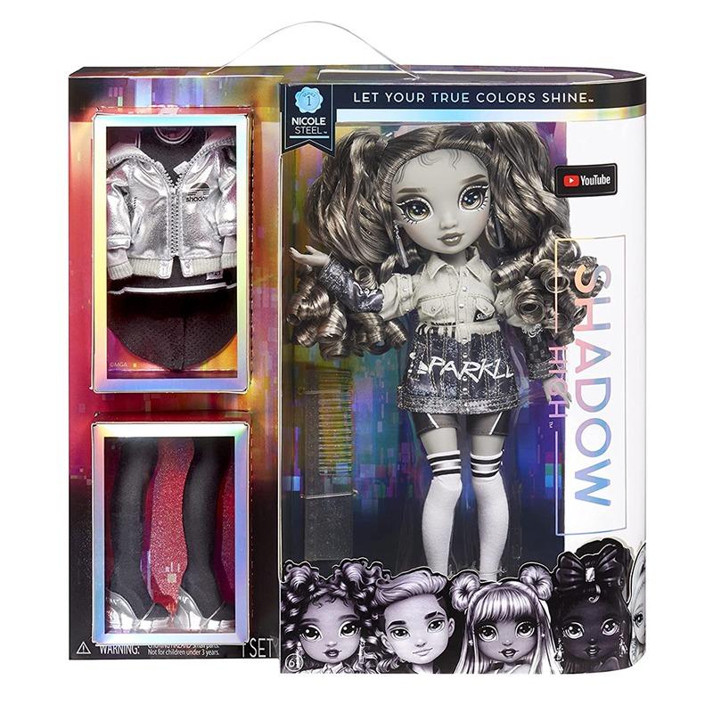 Rainbow High Nicole Steel Grayscale Fashion Doll Series 1