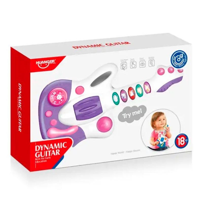 Huanger Baby Toys Dynamic Guitar - Purple