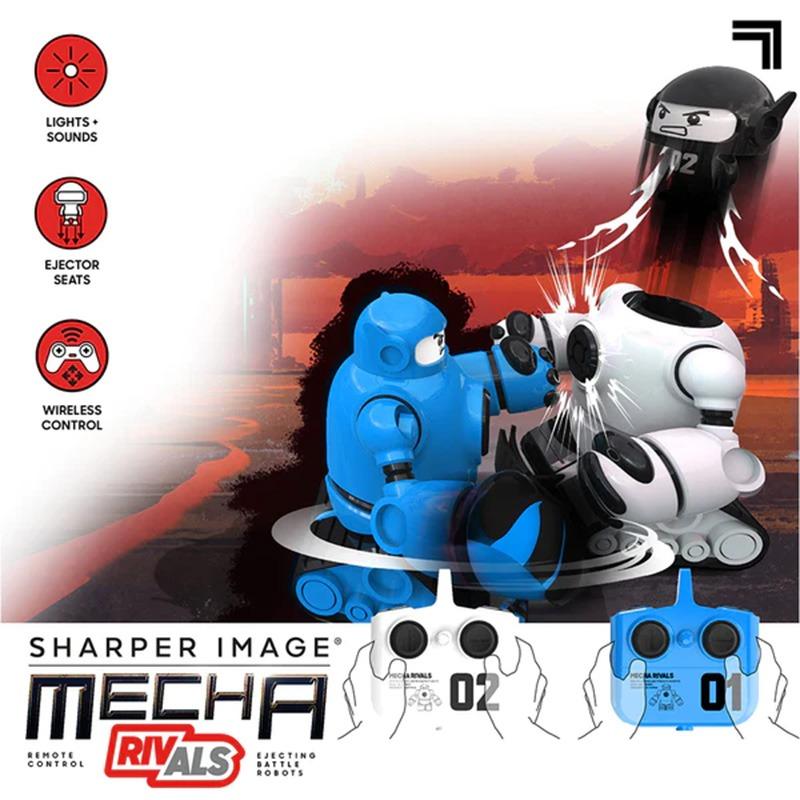 Sharper Image RC Ejecting Battle Robots Mecha Rivals Dual