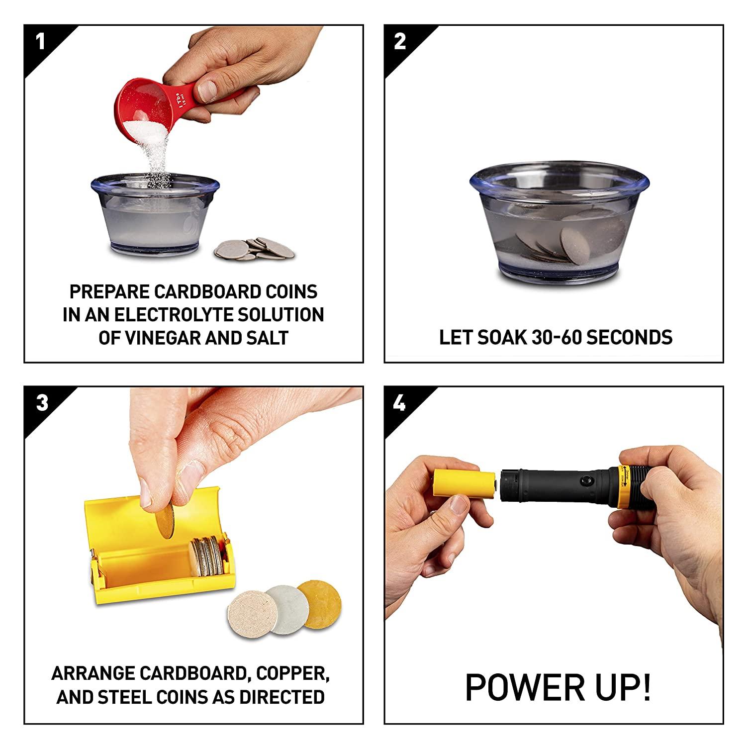 ناشيونال جيوغرافيك - مصباح يدوي يعمل بقطع النقود المعدنية