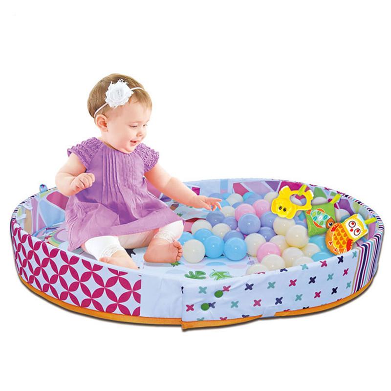 Baby Blanket 3 In 1 Cute Cartoon Gym Blanket with Balls