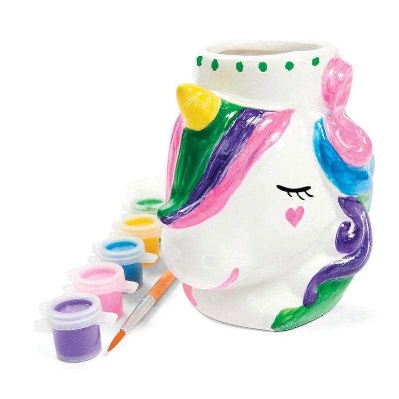 Playgo - Kids Paint Your Own Unicorn Ceramic Pot