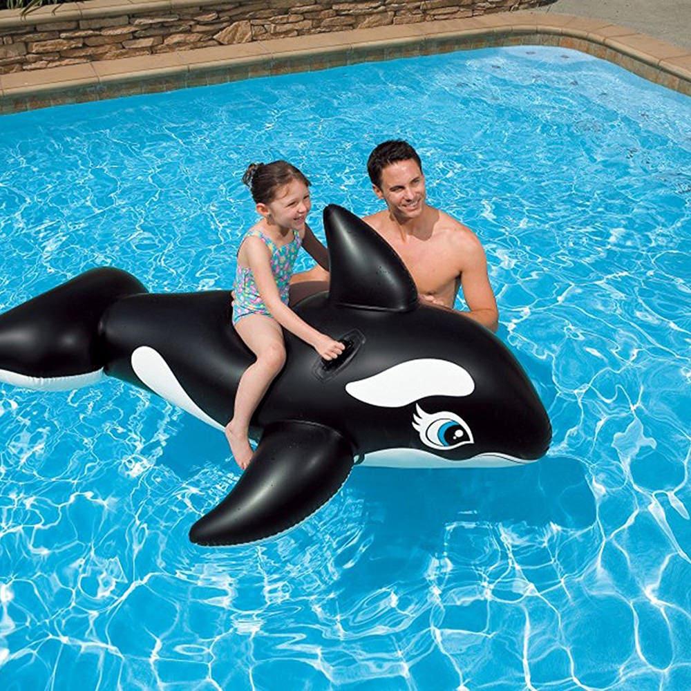 بست واي - عوامة بتصميم الحوت أبيض وأسود