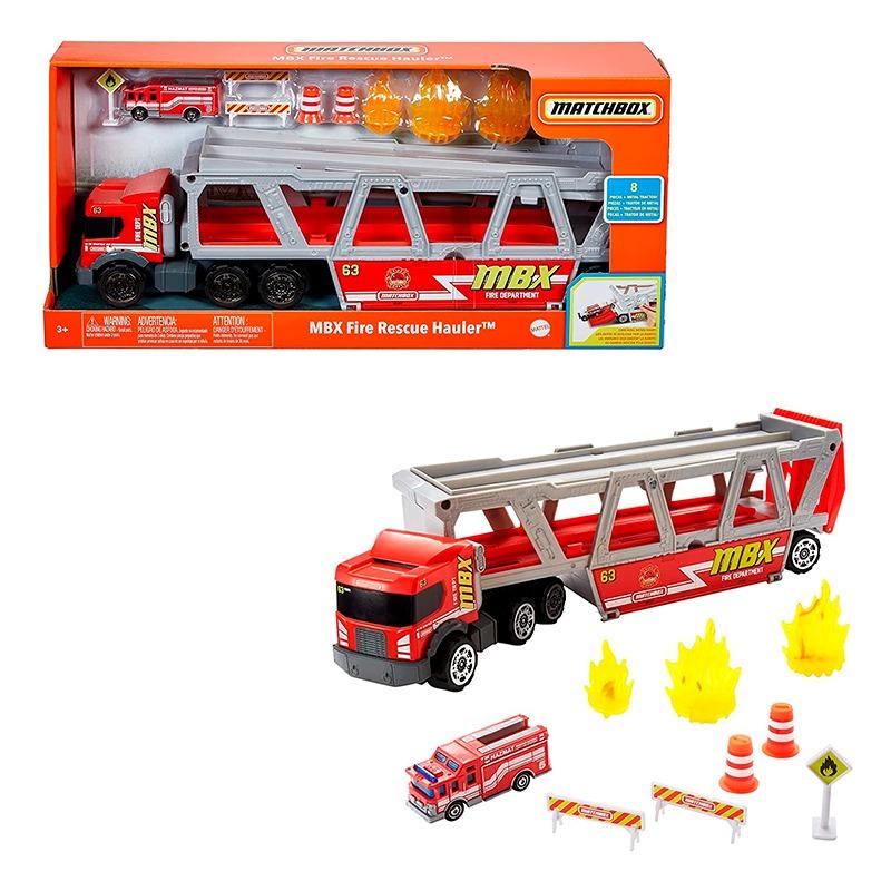 Matchbox Fire Rescue Hauler Playset