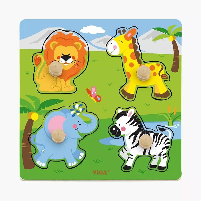 فيجا لغز المطابقة الخشبي - الحيوانات البرية