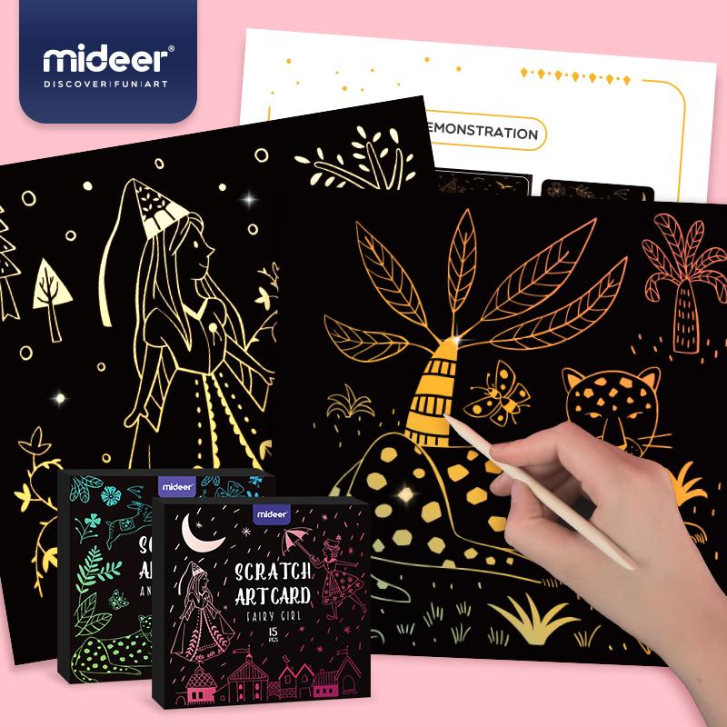 Mideer Scratch Art Card-Fairy Girl