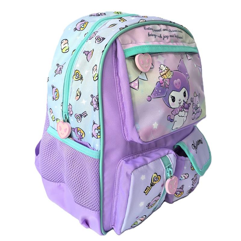 Kuromi 13.5 Kindergarten Trolley Backpack Green