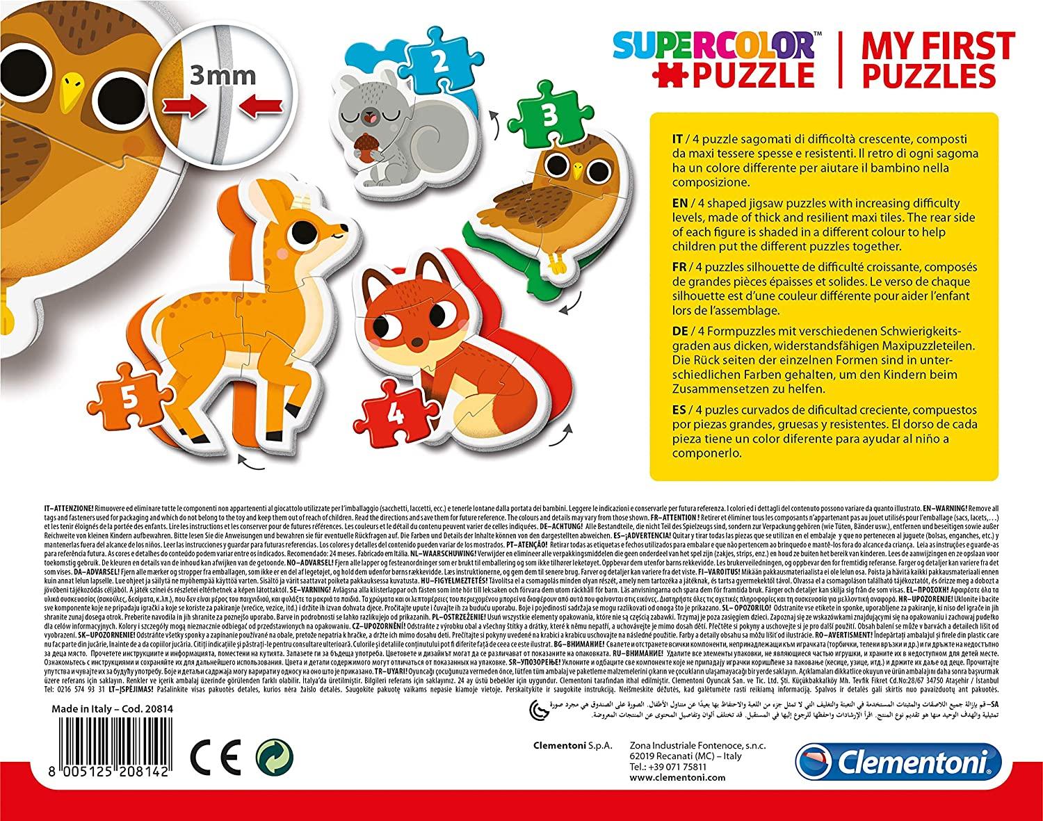 Clementoni 4 Forest Animals Puzzle