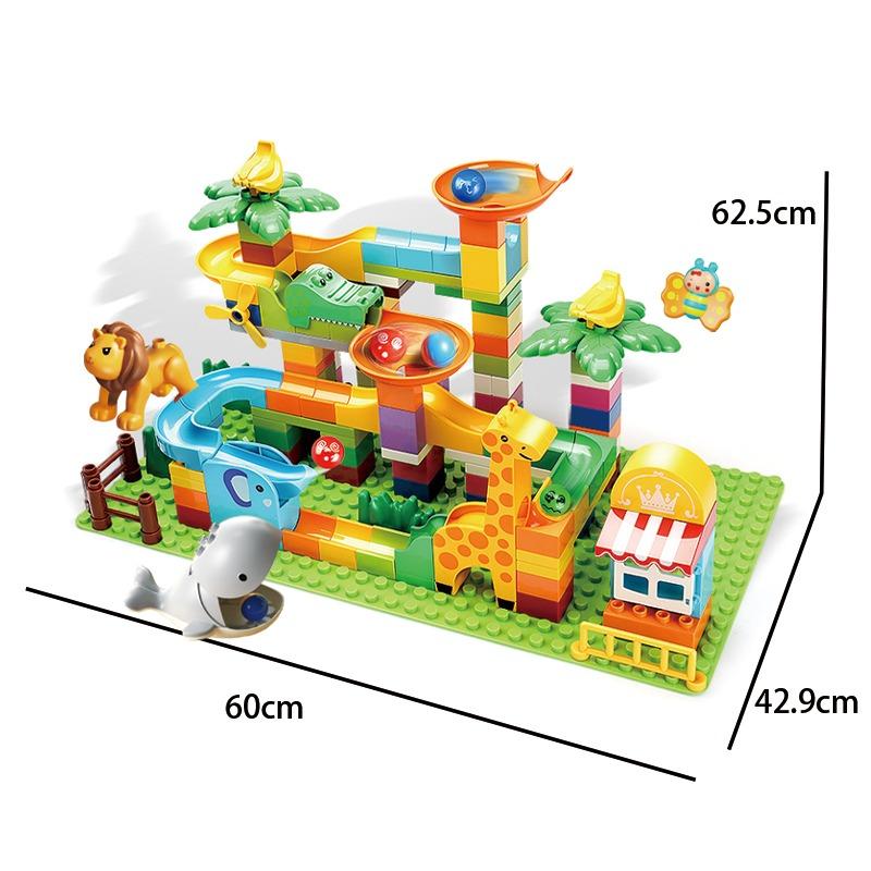 Feelo 2-in-1 Slide Block Wall Set | 212 Pieces Big Building Block Set